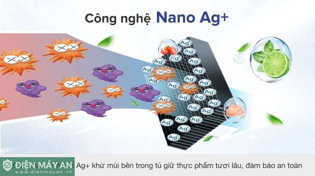 Tủ lạnh Sharp Inverter 197 lít SJ-X215V-SL